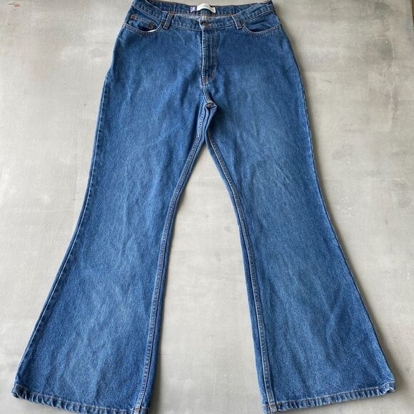 Sonoma Denim - Sonoma Jeans Womens 34‎ x 31 Blue Flare Leg Retro
